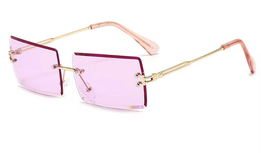 Blush Babe Rimless Sunglasses