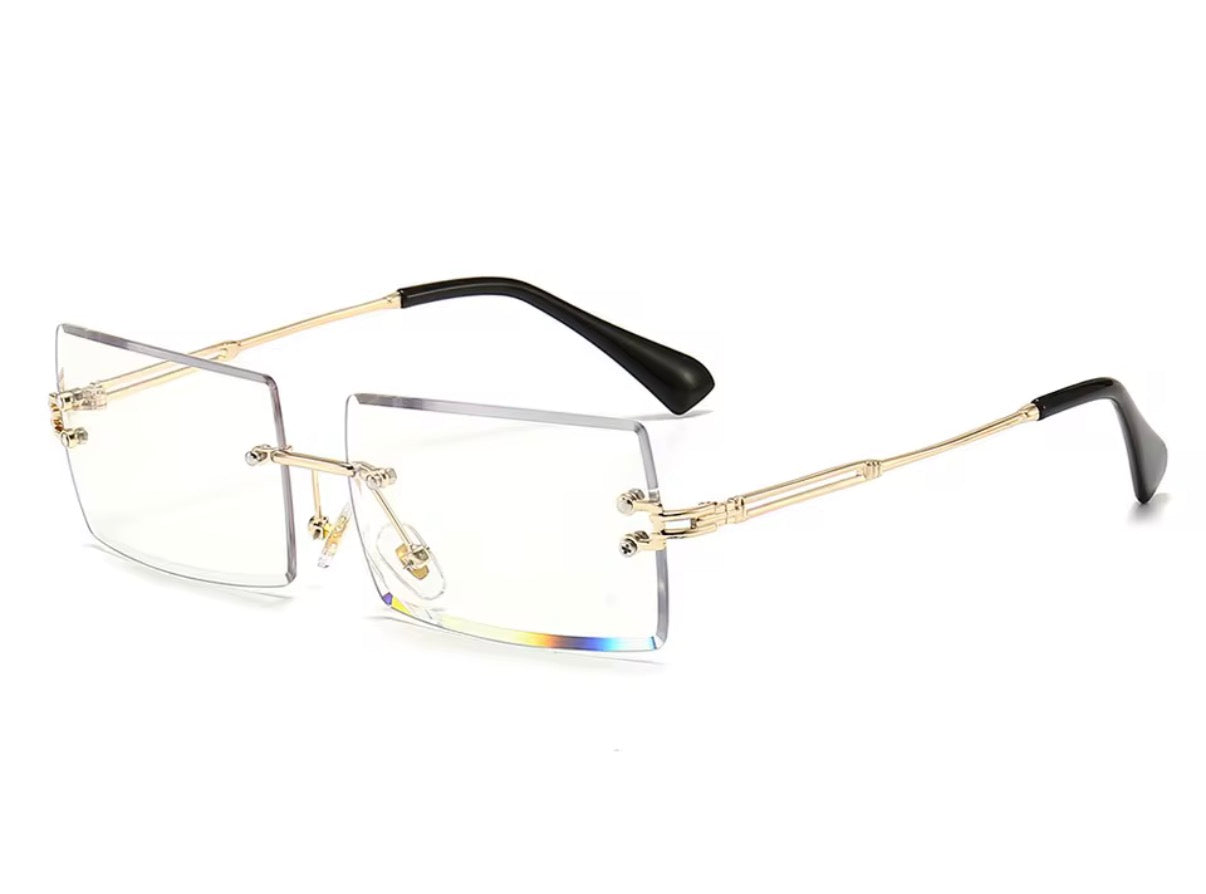 Crystal Chic Rimless Frames